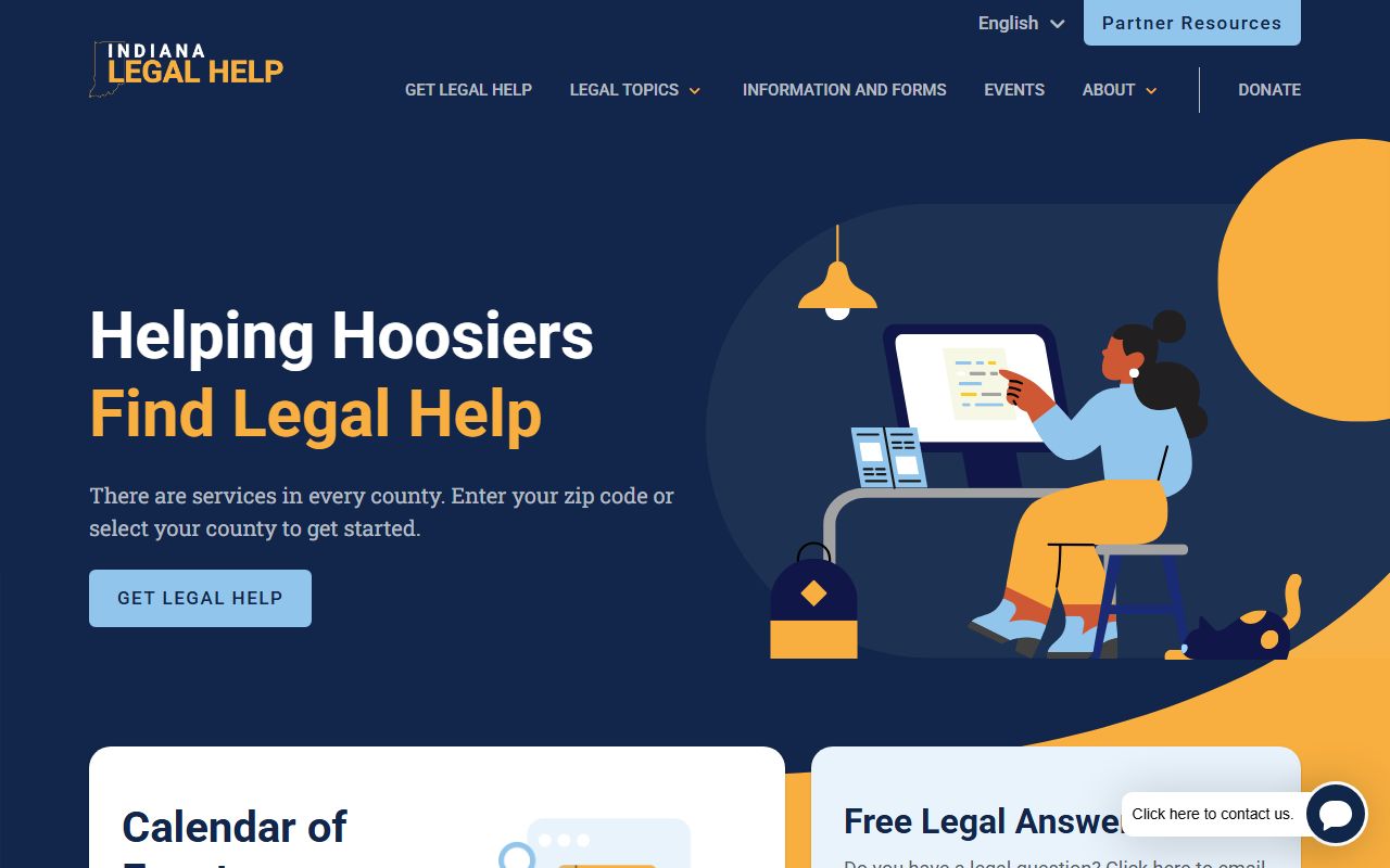 Indiana Legal Help self-help resource for Lake County divorce records